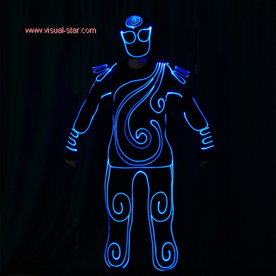 Customize led fiber optic costume