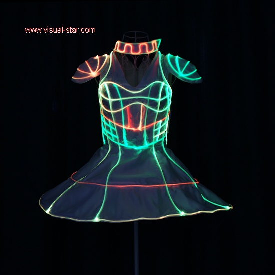 Fiber optic led dress