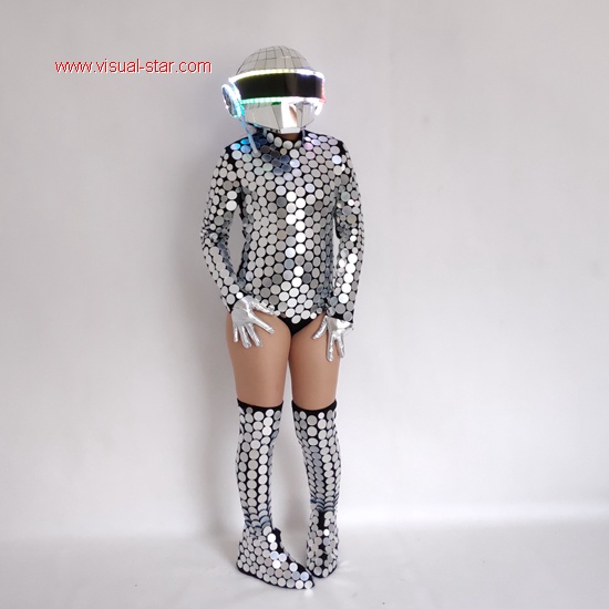 Sexy mirror ball suit costume