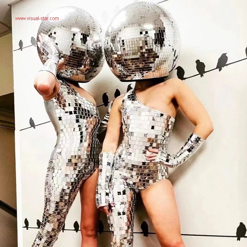 Disco mirror dance sexy costumes