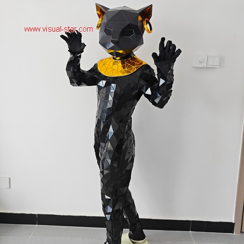 Black mirror cat performance costume