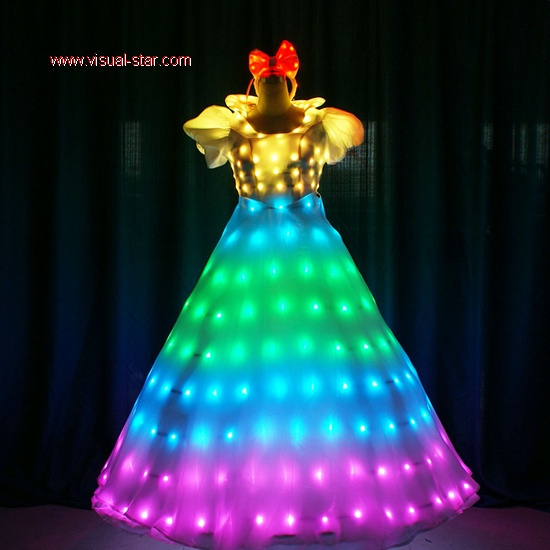 Full color princess led dress