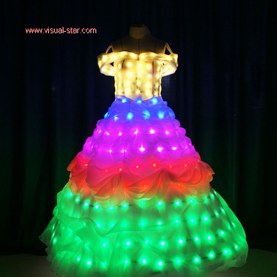 Full color light up dress for girls