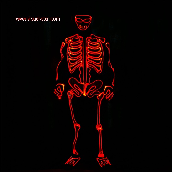 led skeleton costume led tron suit halloween costume