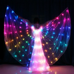 RGB led isis wings for dance