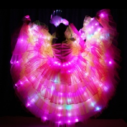 led samba dance dress