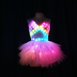 Full color led dance dress