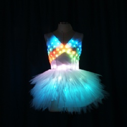 Full color led dance dress