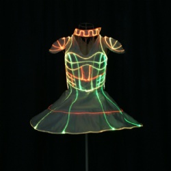 Fiber optic led dress