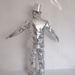 Silver mirror suit