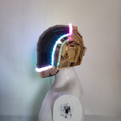 LED镜面托马斯蠢朋克表演头盔