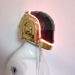 Led mirror helmet