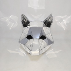 Mirror fox helmet for DJ