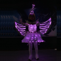 Led light cosplay costume dress