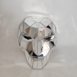 Break glass mirror mask DJ props