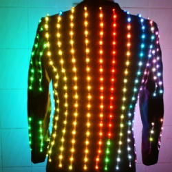 Light up led jacket for performance