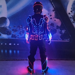 Customized led light performance outfit