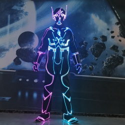Led performance light up dance suit