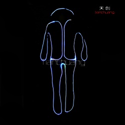 Light up led tron dance suit