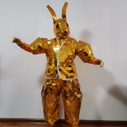 Mirror bunny rabbit performance costume