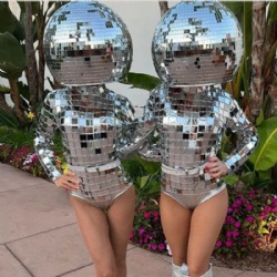 Sexy mirror disco bikini clothes