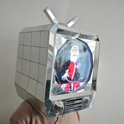 3D Mirror TV helmet