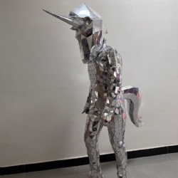 Mirror unicorn performance suit