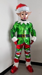 Led mirror Chrismas elf performance costume