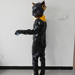 Black mirror cat performance costume