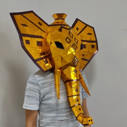 Mirror elephant performance head