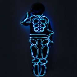 Fiber optic led light up tron costumes