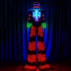Led robot costume for performance