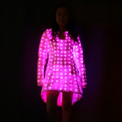 Led pixel dance dress