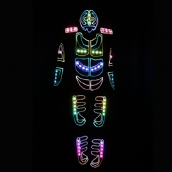 Halloween led light tron costume